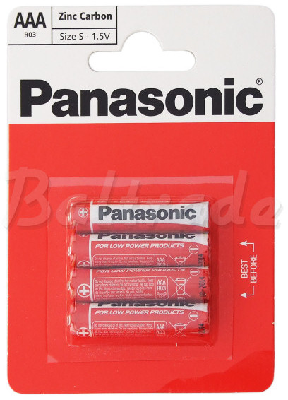 Philips 4 x bateria cynkowo-węglowa Panasonic R03 AAA blister