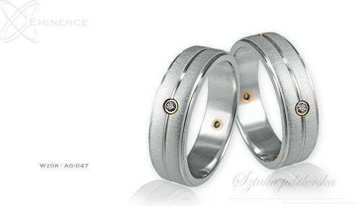 Eminence Obrączki srebrne - wzór Ag-047