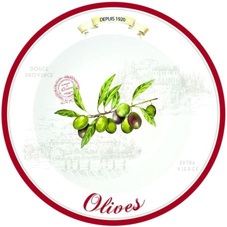 Nuova Cer Talerze deserowe 4 szt. R2S Bistrot Olives 819 OLIV 819 OLIV