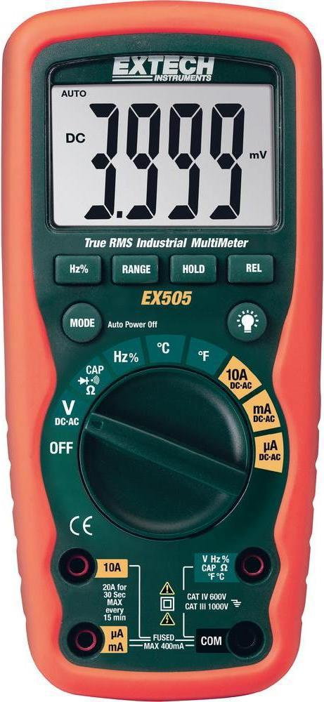 Extech Multimetr cyfrowy EX505 TRMS IP67 CAT IV 600 V