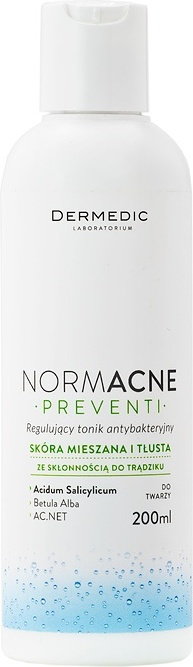 Biogened NORMACNE PREVENTI antybakteryjny tonik do mycia 200ml