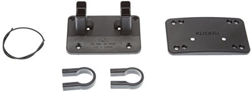 Rixen i Kaul Klickfix adapter na kierownicę do montażu na stałe koszyk na rower, czarny 0211B