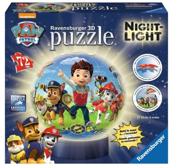 Ravensburger Puzzle Kuliste 72 el 3D Psi Patrol Lampka 7616-uniw