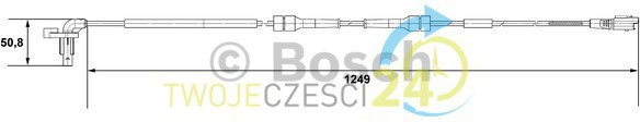 BOSCH Czujnik, prędkość obrotowa koła 0 265 007 666