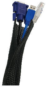 Logilink Elastyczny organizator kabli, czarny - (KAB0006)