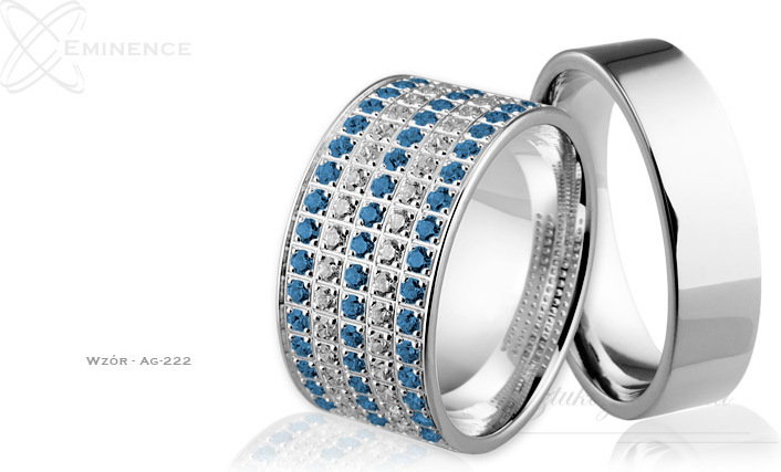 Eminence Obrączki srebrne - wzór Ag-222