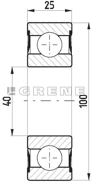 SKF Łożysko kulkowe seria 6309 2RS C3