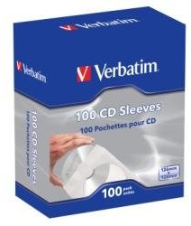 Verbatim pokrowiec Soft Pack zapewnia 1 Disc (100-Pack) 49976