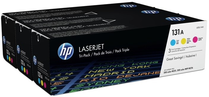 HP wkład laserowy hp 131A U0SL1AM cmy 3 pack oryginalny U0SL1AM