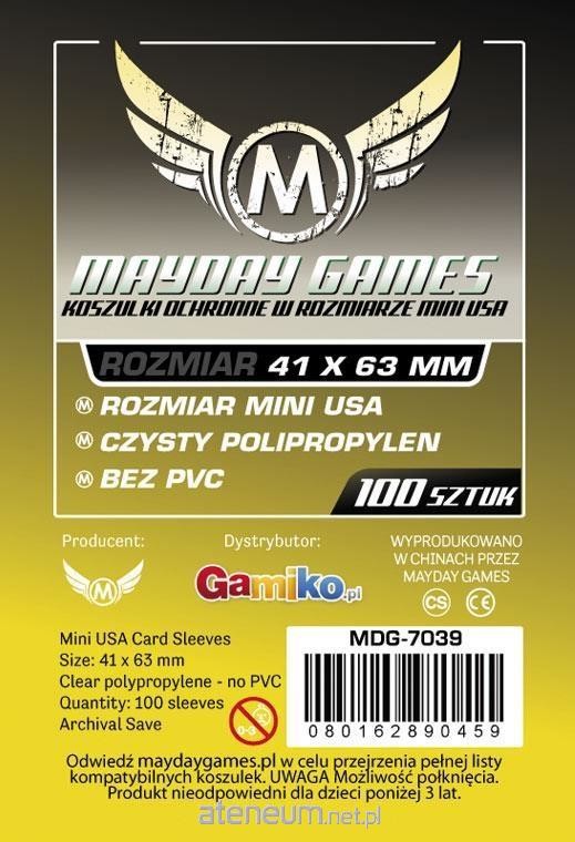 Mayday Games Koszulki Mini American 41X63 (100Szt) Mayday - Wysyłka W 24H !!!