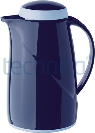 Helios Termos z tworzywa, z pokrywką 0,6 l, niebieski | , Wave Mini S+ HELIOS-296