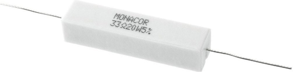 Monacor Rezystory cementowe dużej mocy, 20W LSR-330/20