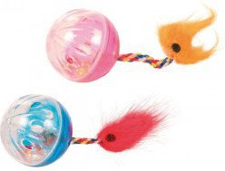 Trixie Piłka grzechoczące z piórkiem 2 sztuki TX-4165