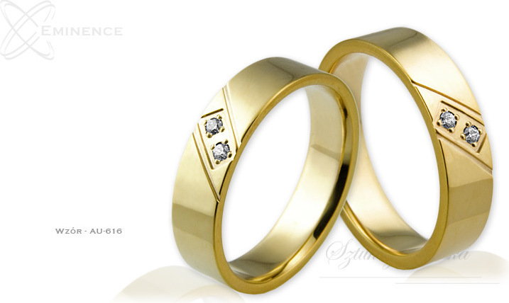 Eminence Obrączki ślubne - wzór Au-616