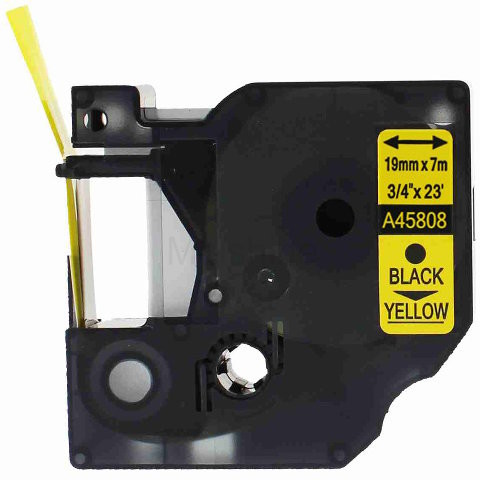 Dymo oryginalny taśma do drukarek etykiet, , 45808, S0720880, czarny druk/żó