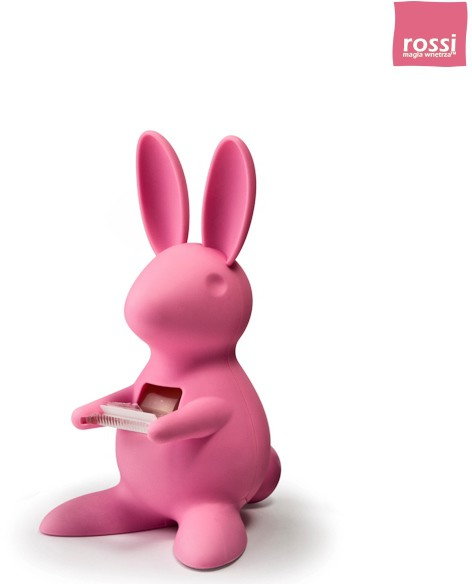 Qualy Desk Bunny podajnik do taśmy, kolor różowy QL10114-PK