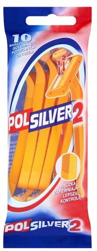 Polsilver 2 Maszynki do golenia z podwójnym ostrzem 10 sztuk