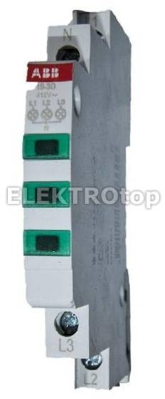ABB E219-3D Lampka LED portójna ziel, 415/230 VAC 2CCA703901R0001