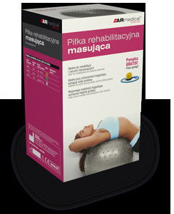 ARmedical-reha Piłka rehabilitacyjna Masująca +POMPKA (BMB)