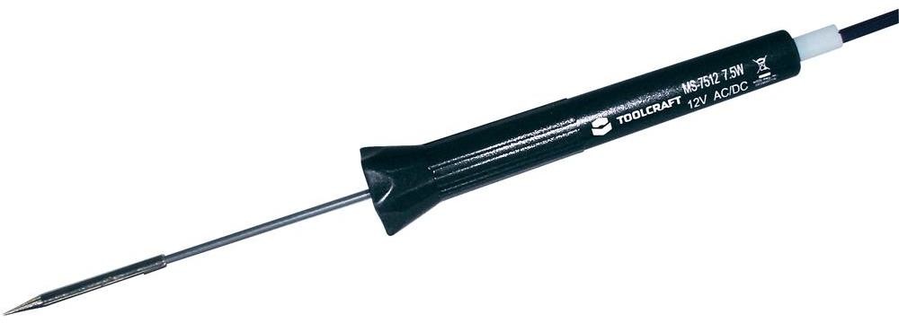 Toolcraft Kolba lutownicza z grotem igłowym 12 V 8 W MS-7512 kształt szpica +425 °C max)