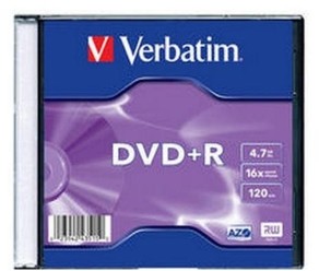Verbatim PLATINET DVD+R 4.7GB 16x Slim PL091