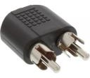 InLine Adapter AV Audio 3.5mm jack żeński Stereo, 2x Cinch męski 99343