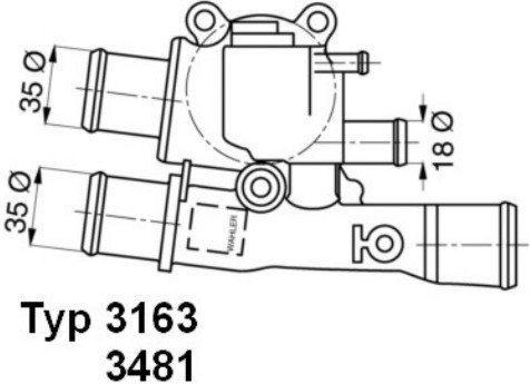 Wahler Termostat, żrodek chłodzący 3163.88D