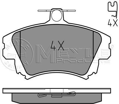 MEYLE Zestaw klocków hamulcowych, hamulce tarczowe 025 219 8317