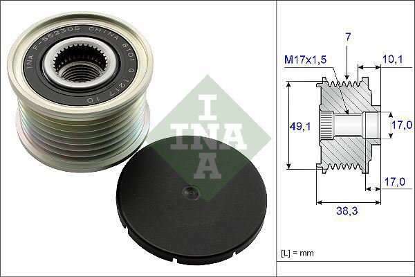 INA Alternator - sprzęgło jednokierunkowe 535 0153 10