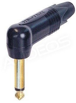 Neutrik NP2RX-B - wtyk jack 6.3mm mono kątowy