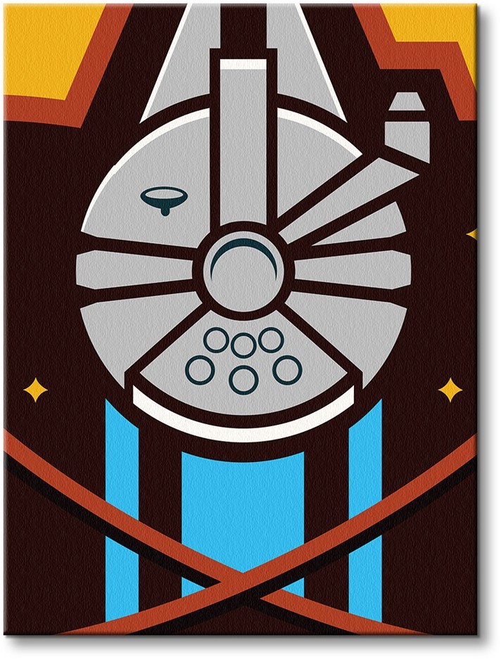 Pyramid Posters Star Wars Episode VII (Millennium Falcon Icon) - obraz na płótnie WDC99357