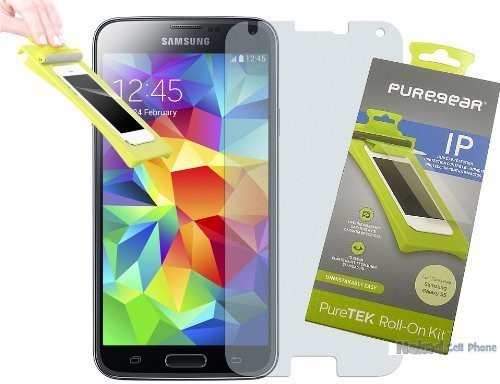 Samsung puregear puretek zestaw folie ochronne na Galaxy S5, do wyświetlacza ze rolki