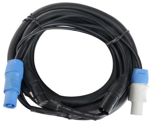 Pronomic pronomic Stage power plug/DMX 10 m (idealnie nadaje się do okablowania przez efektami świetlnymi i oświetlenie sceniczne) 00033285