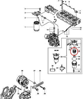 CNH FILTR PALIWA (SEPARATOR) NEW HOLLAND 84515493