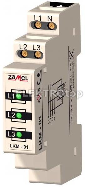 Zamel LKM-01-20 WSKAŻNIK ZASILANIA 230/400V 3xLED