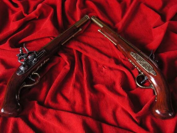 Hiszpania HISTORYCZNE PISTOLETY POJEDYNKOWE Z 1760r.