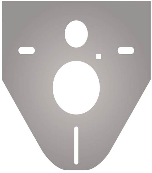 Durasan Mata izolująca do WC kompaktu podwieszanego