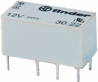 Finder Przekaźnik 2CO 2A 12V DC, wykonanie szczelne 30.22.7.012.0010