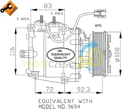 NRF Kompresor, klimatyzacja 32072
