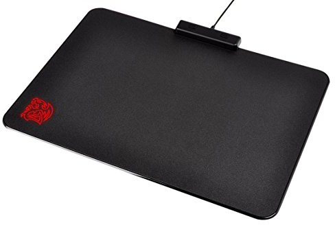 Tt eSports Tt eSPORTS Draconem RGB podkładka pod mysz czarna, twardy plastik wyjątkowo gładkiej powierzchni, spodnia strona z powłoką z antypoślizgowym poliuretan (guma) MP-DCM-RGBHMS-01