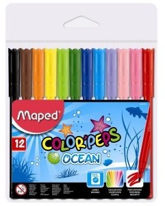 Maped Flamastry 12kol Colorpeps Ocean