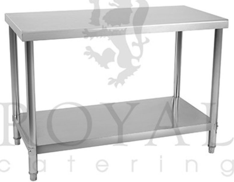 456 Royal Catering 4564351 stół roboczy ze stali nierdzewnej bez kantu Royal Cat