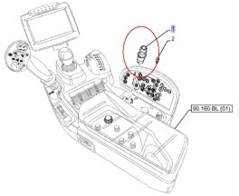 NEW HOLLAND / CASE PRZEŁĄCZNIK WAŁKA PTO NEW HOLLAND 87494204