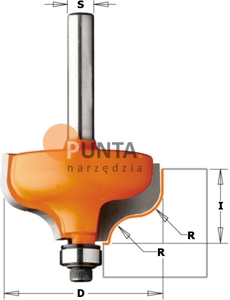 CMT FREZY PROFILOWE-ESOWNICE Z ŁOŻYSKIEM 9,7 mm 760.064.11