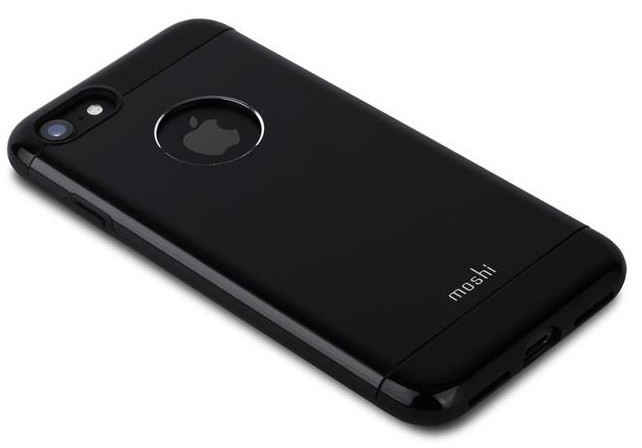 Moshi Dwuskładnikowa obudowa na Apple iPhone 7 NA TYŁ TWORZYWO SZTUCZNE CZARNY POŁYSK