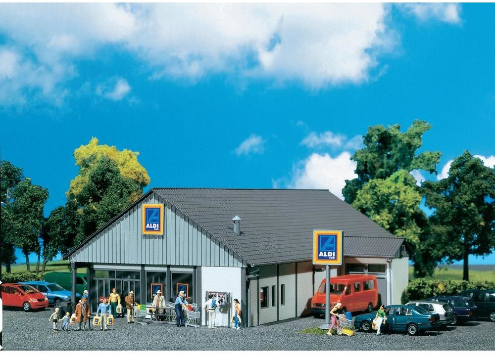 Faller Supermarket Aldi 130339 266 x 184 x 86 mm skala H