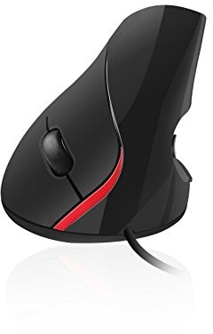 Ewent ew3156 myszka ergonomiczne, rękojeść w pozycji pionowej, USB, czujnik optyczny o 1000DPI EW3156