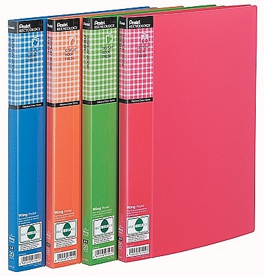 Pentel Recycology Album ofertowy A4 20 kieszeni zielony DCF542 kieszeni WING FRESH