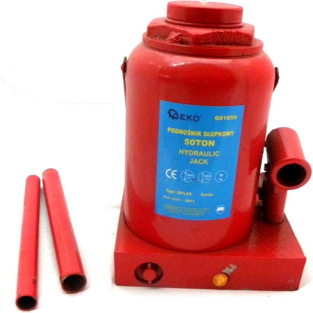 Geko PODNOŚNIK hydrauliczny SŁUPKOWY 50 TON LEWAREK 50T