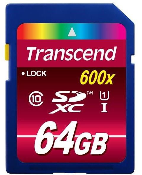 Transcend SDXC 64GB CL10 UHS-I x600 (TS64GSDXC10U1)